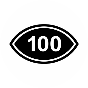 100 visual eye symbol